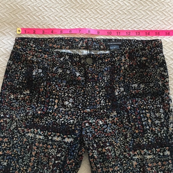 Club Monaco floral corduroy pant, slim, skinny - Picture 5 of 8